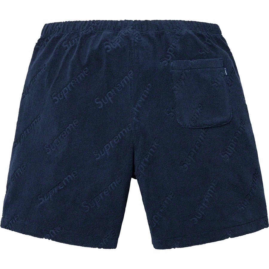 Details on Terry Jacquard Logo Short Navy from spring summer 2019 (Price is $118)