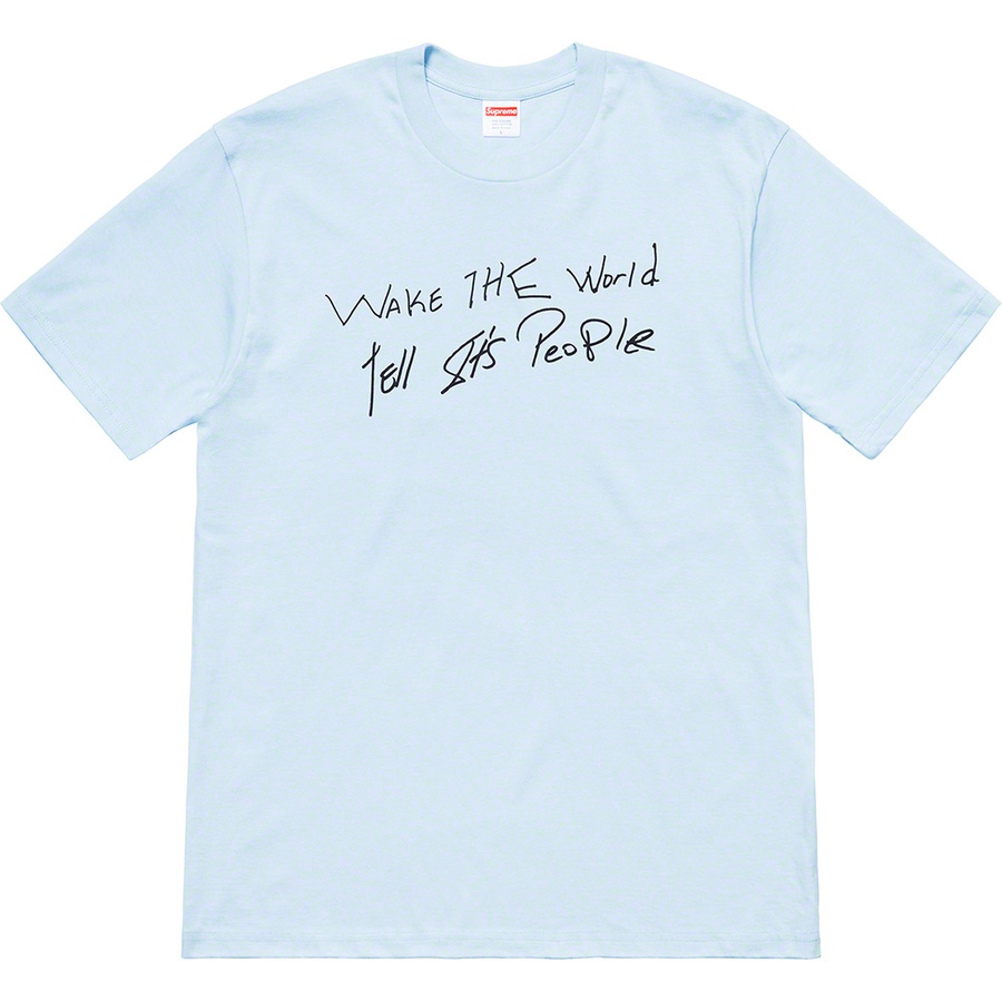 Details on Buju Banton Wake The World Tee Light Blue from spring summer
                                                    2019 (Price is $44)