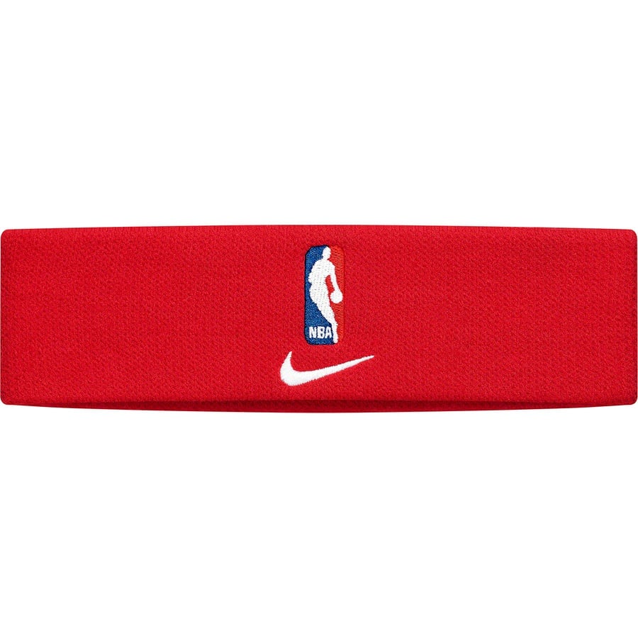 Details on Supreme Nike NBA Headband Red from spring summer
                                                    2019 (Price is $30)