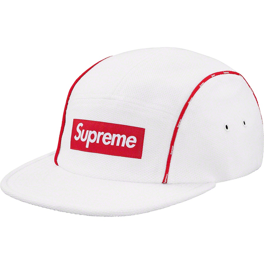 Details on Pique Piping Camp Cap White from spring summer 2019 (Price is $48)