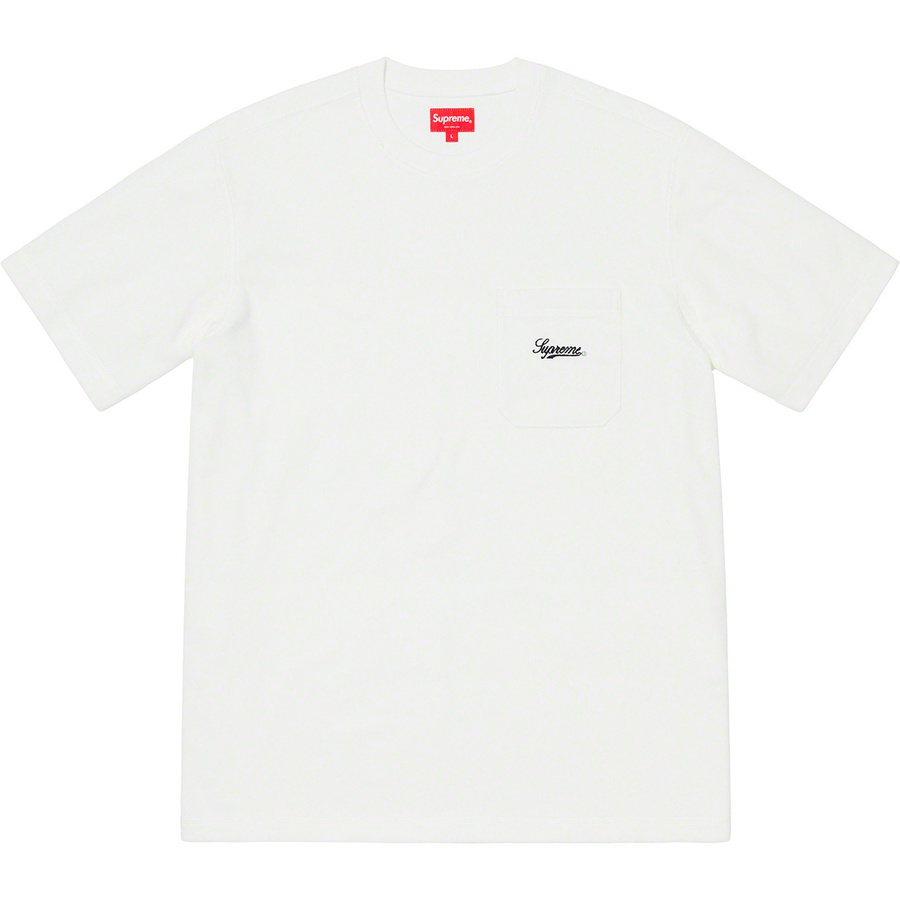 Details on Terry Pocket Tee White from spring summer
                                                    2019 (Price is $78)
