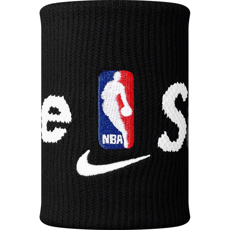 Details on Supreme Nike NBA Wristbands Black from spring summer
                                                    2019 (Price is $30)