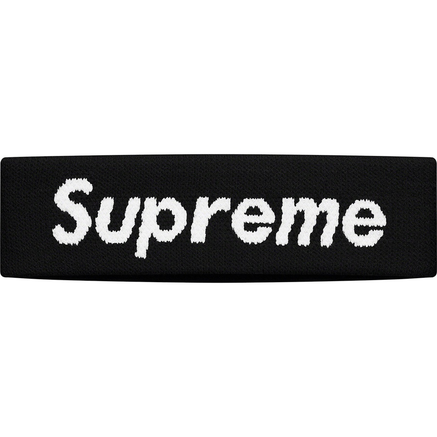 Details on Supreme Nike NBA Headband Black from spring summer 2019 (Price is $30)