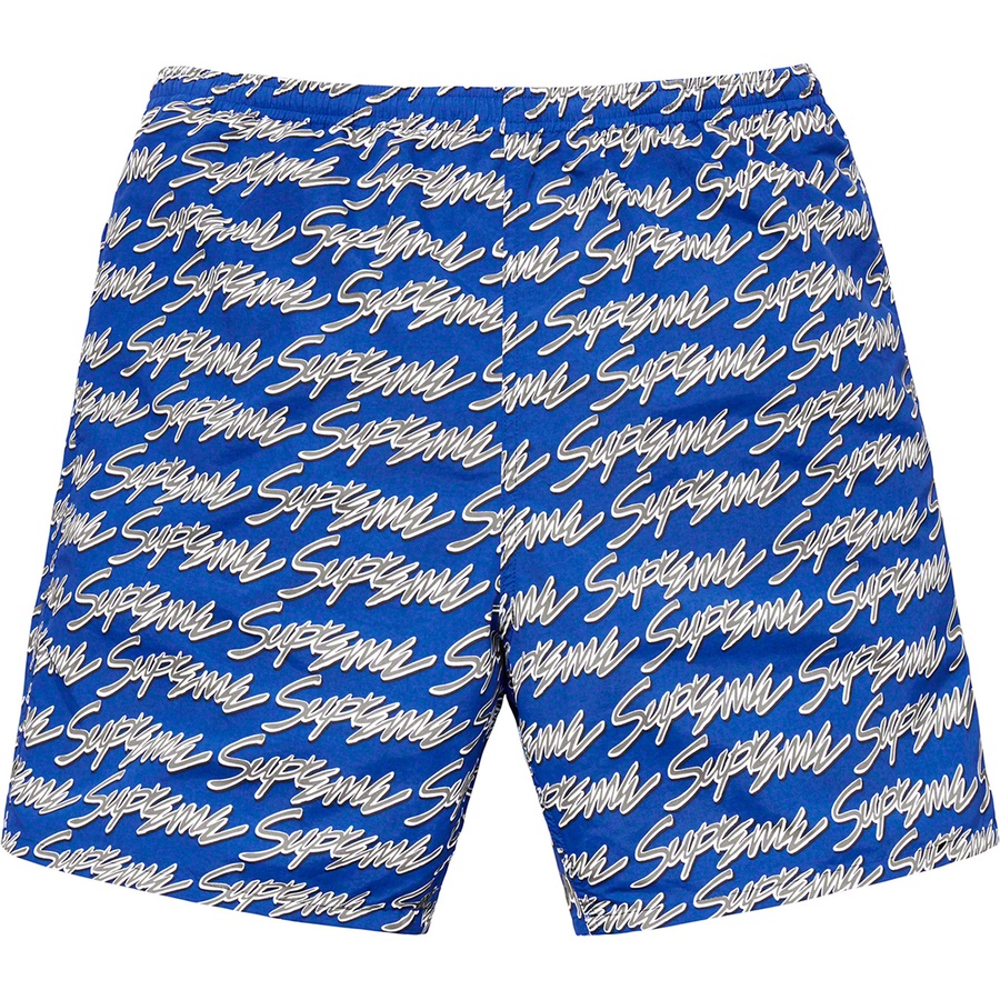 Details on Signature Script Logo Water Short Royal from spring summer
                                                    2019 (Price is $118)
