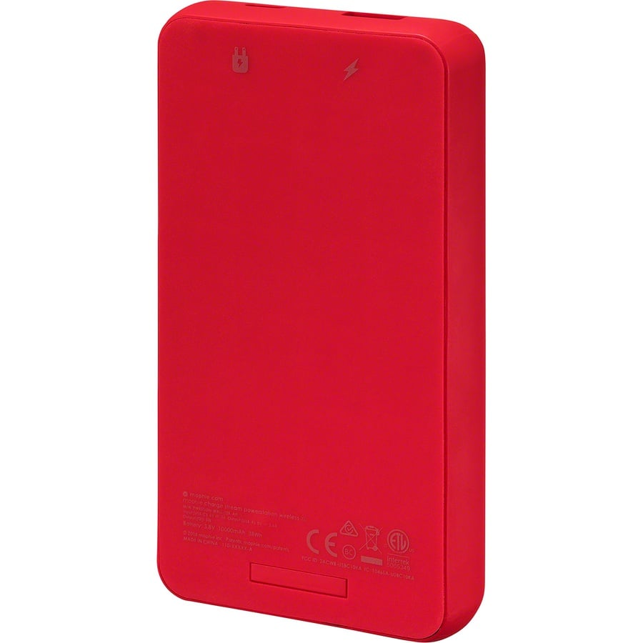 Details on Supreme mophie powerstation wireless XL Red from spring summer
                                                    2019 (Price is $110)