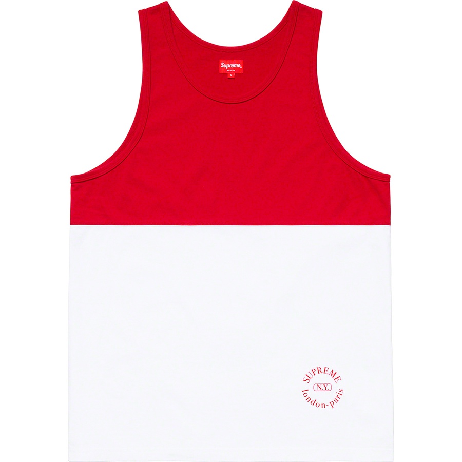 Details on Split Tank Top Red from spring summer 2019 (Price is $78)