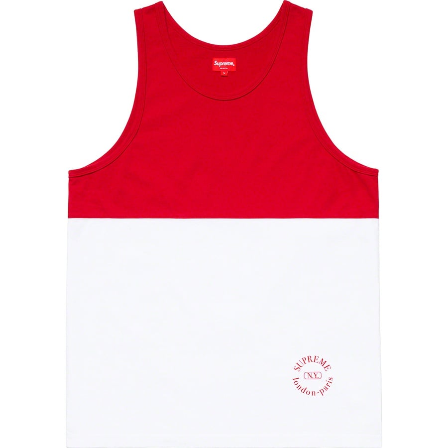 Details on Split Tank Top Red from spring summer
                                                    2019 (Price is $78)