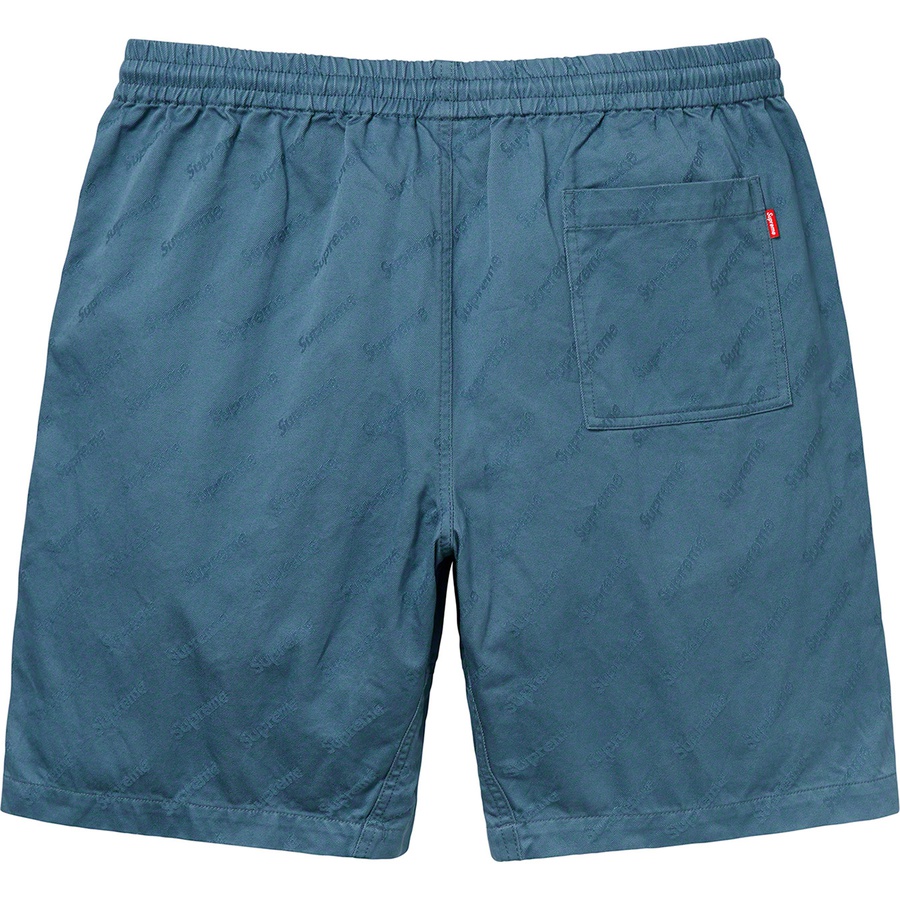 Details on Jacquard Logos Twill Short Slate from fall winter 2019 (Price is $118)