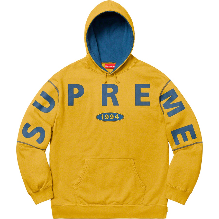 Details on Spread Logo Hooded Sweatshirt Mustard from fall winter
                                                    2019 (Price is $158)