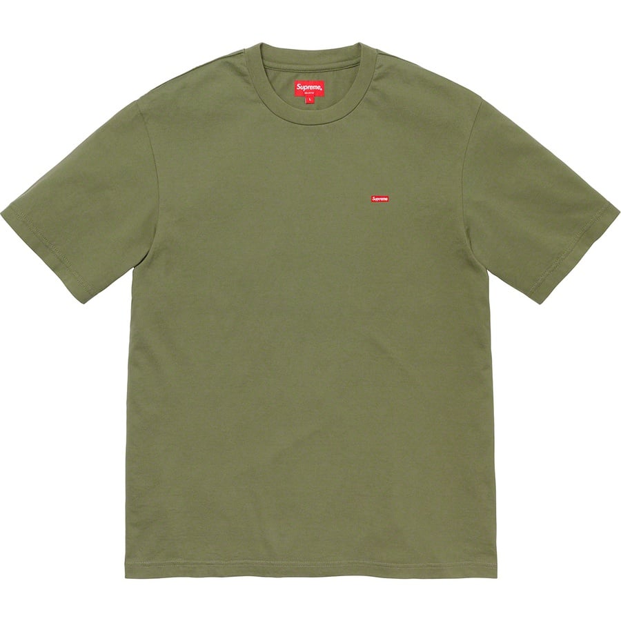 Details on Small Box Tee Olive from fall winter
                                                    2019 (Price is $58)