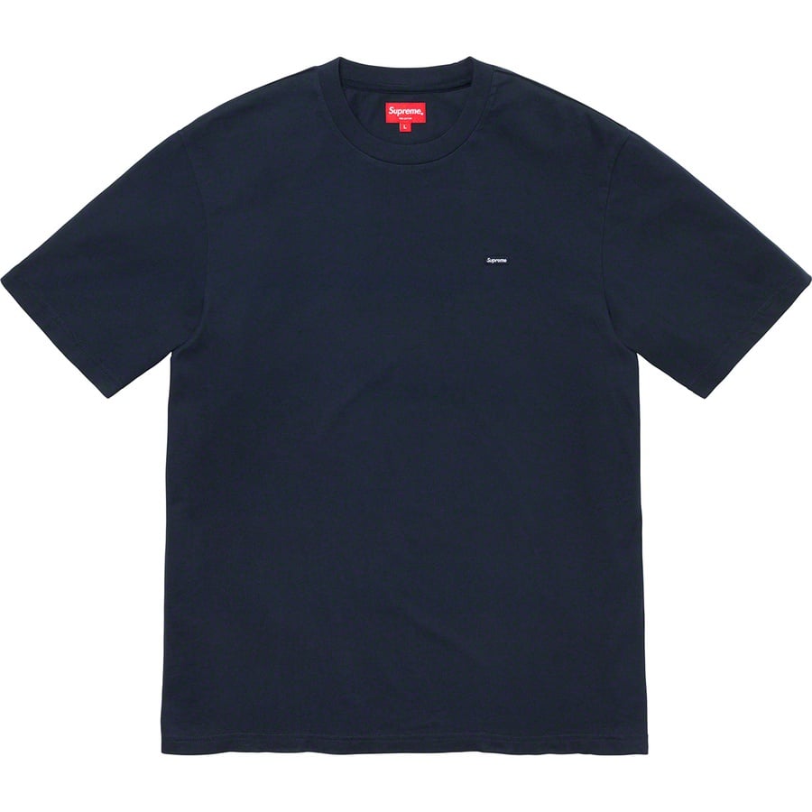 Details on Small Box Tee Navy from fall winter
                                                    2019 (Price is $58)