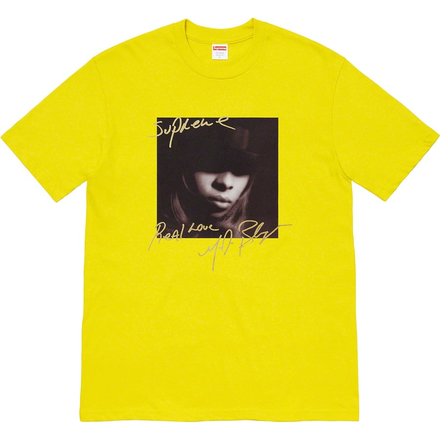 Details on Mary J. Blige Tee Sulfur from fall winter
                                                    2019 (Price is $48)