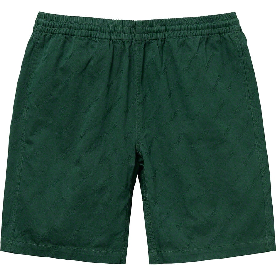 Details on Jacquard Logos Twill Short Forest Green from fall winter
                                                    2019 (Price is $118)