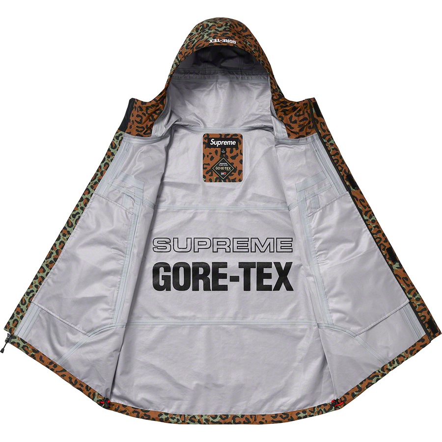 Details on GORE-TEX Taped Seam Jacket Leopard from fall winter
                                                    2019 (Price is $398)