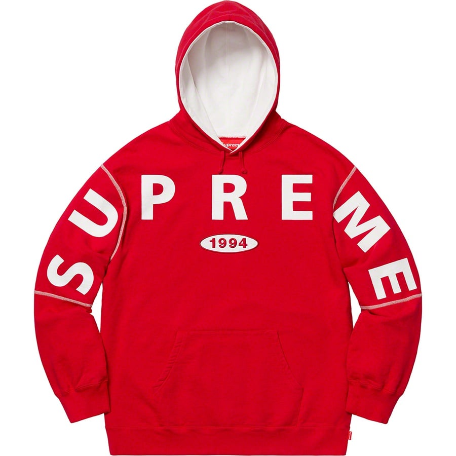 Details on Spread Logo Hooded Sweatshirt Red from fall winter
                                                    2019 (Price is $158)