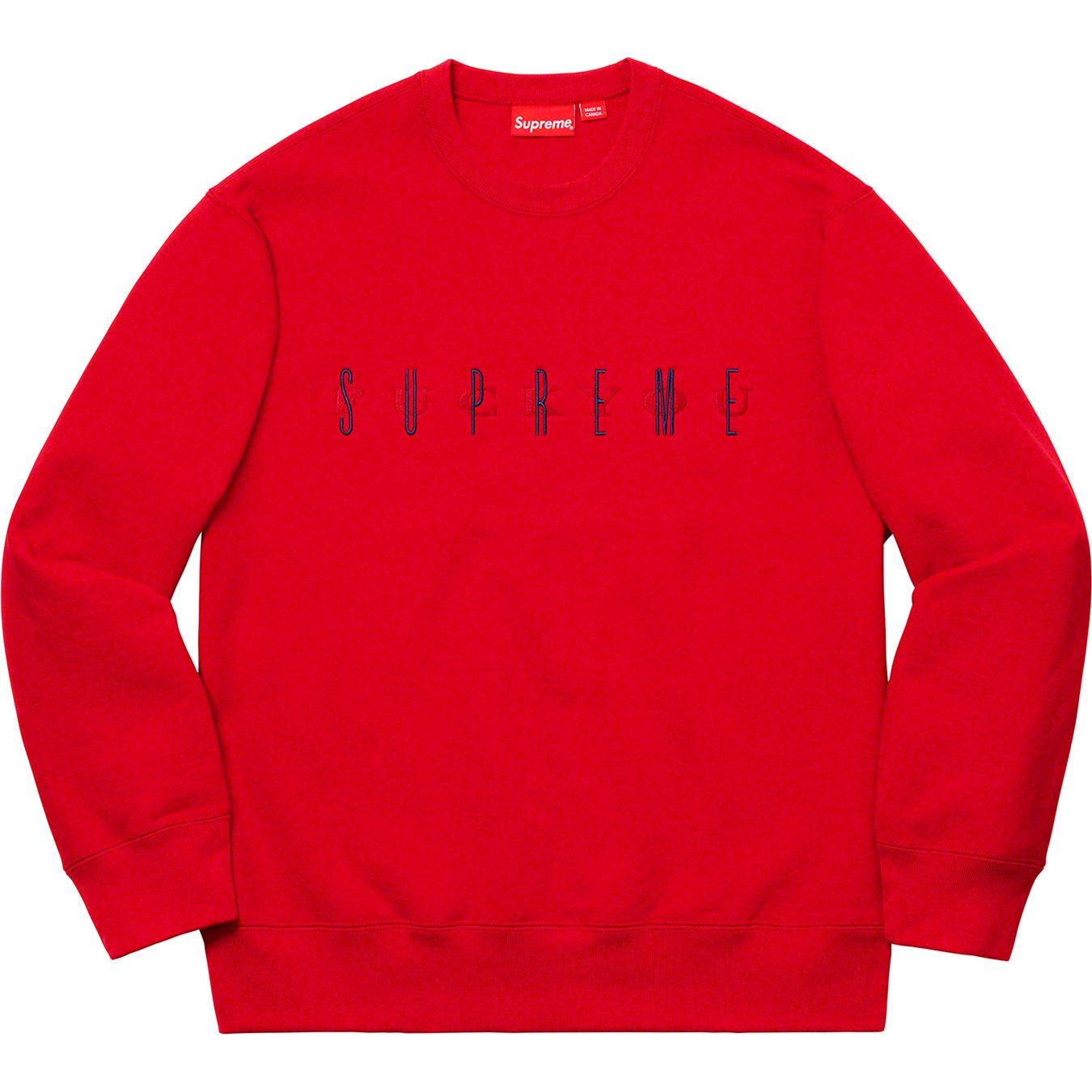 Fuck You Crewneck - fall winter 2019 - Supreme