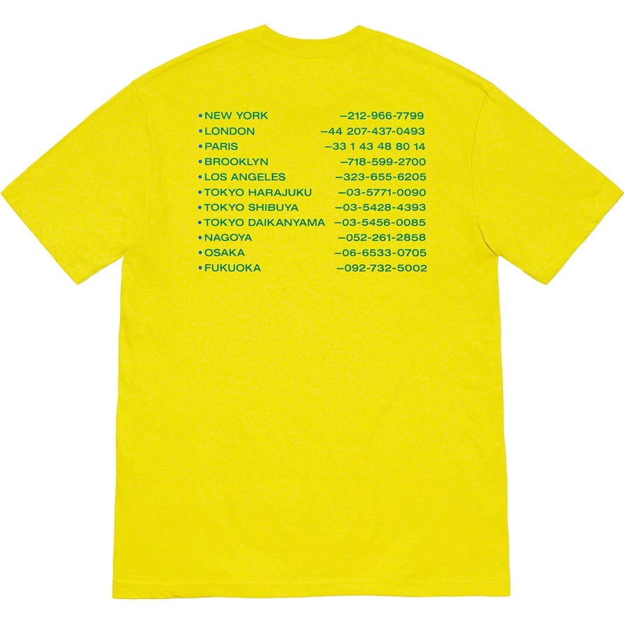 Details on New Shit Tee Sulfur from fall winter
                                                    2019 (Price is $38)