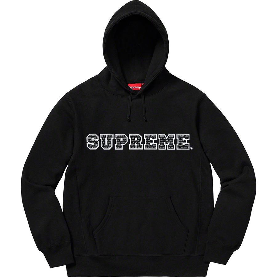 Details on The Most Hooded Sweatshirt Black from fall winter 2019 (Price is $168)