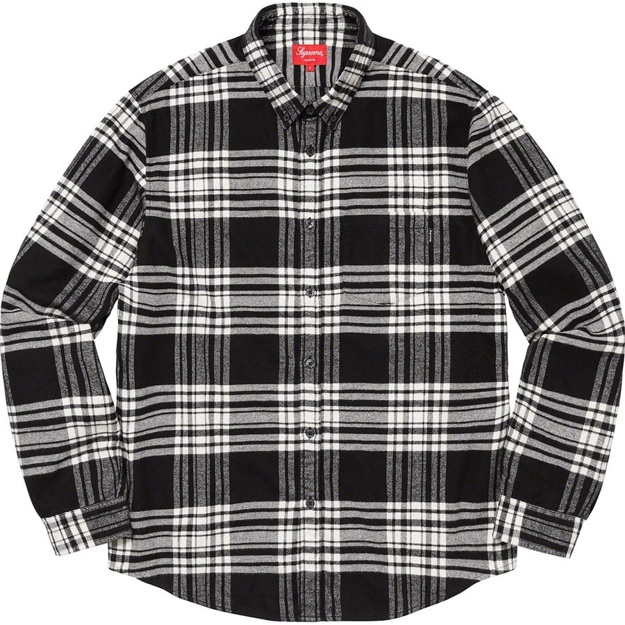 Details on Tartan Flannel Shirt Black from fall winter 2019 (Price is $128)