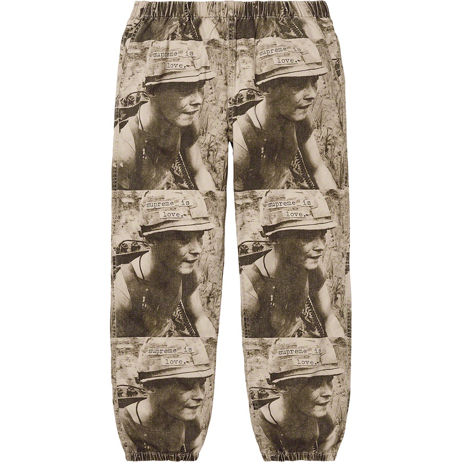 Details on Supreme Is Love Skate Pant Stone from fall winter 2019 (Price is $138)