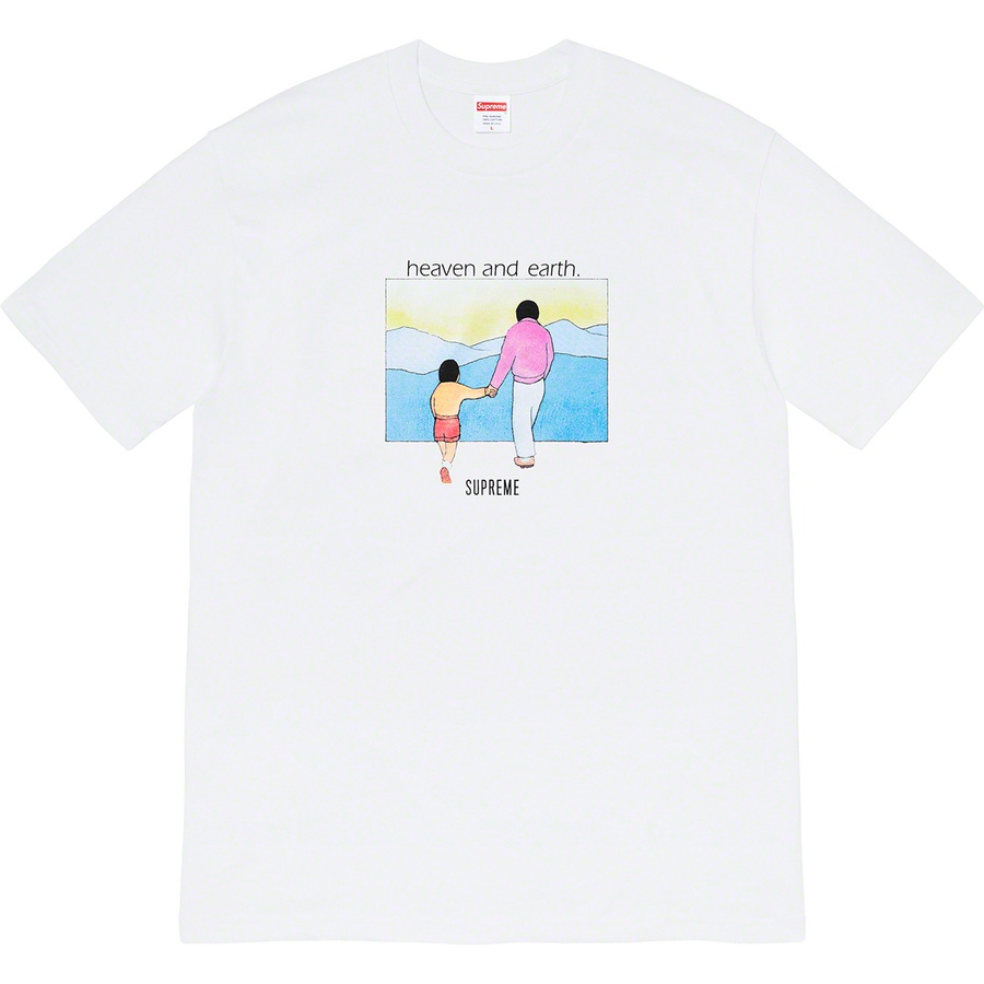 Details on Heaven and Earth Tee White from fall winter 2019 (Price is $38)