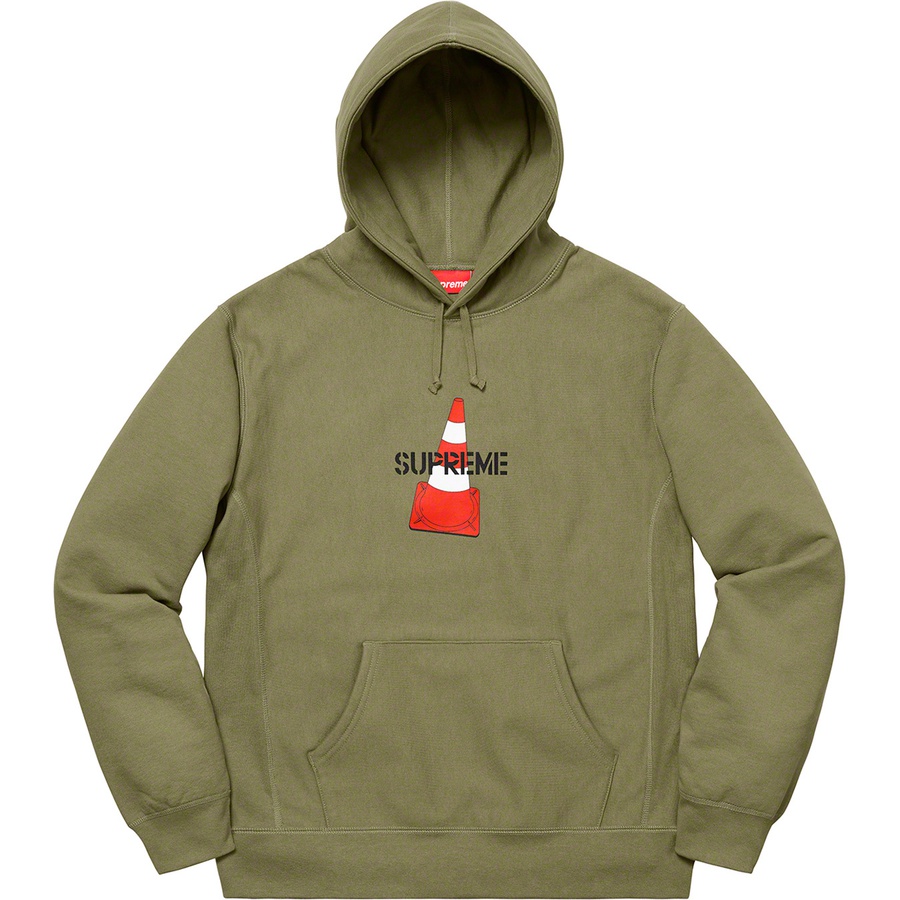 Details on Cone Hooded Sweatshirt Light Olive from fall winter
                                                    2019 (Price is $158)