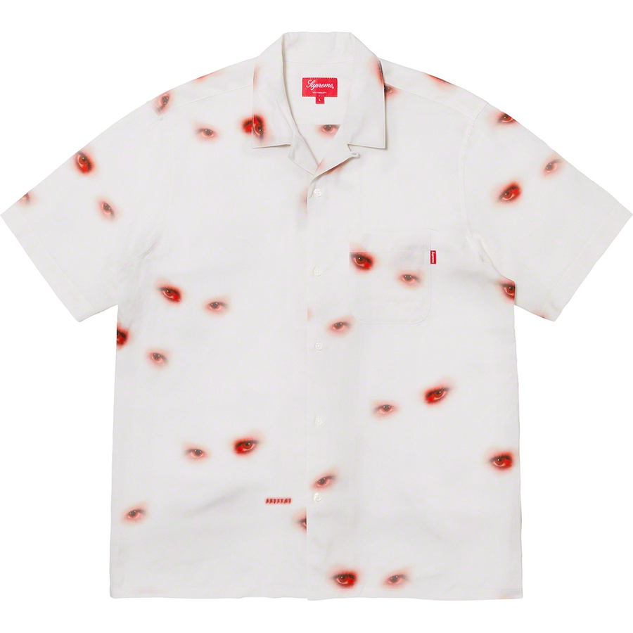 Details on Eyes Rayon S S Shirt Off-White from fall winter 2019 (Price is $138)