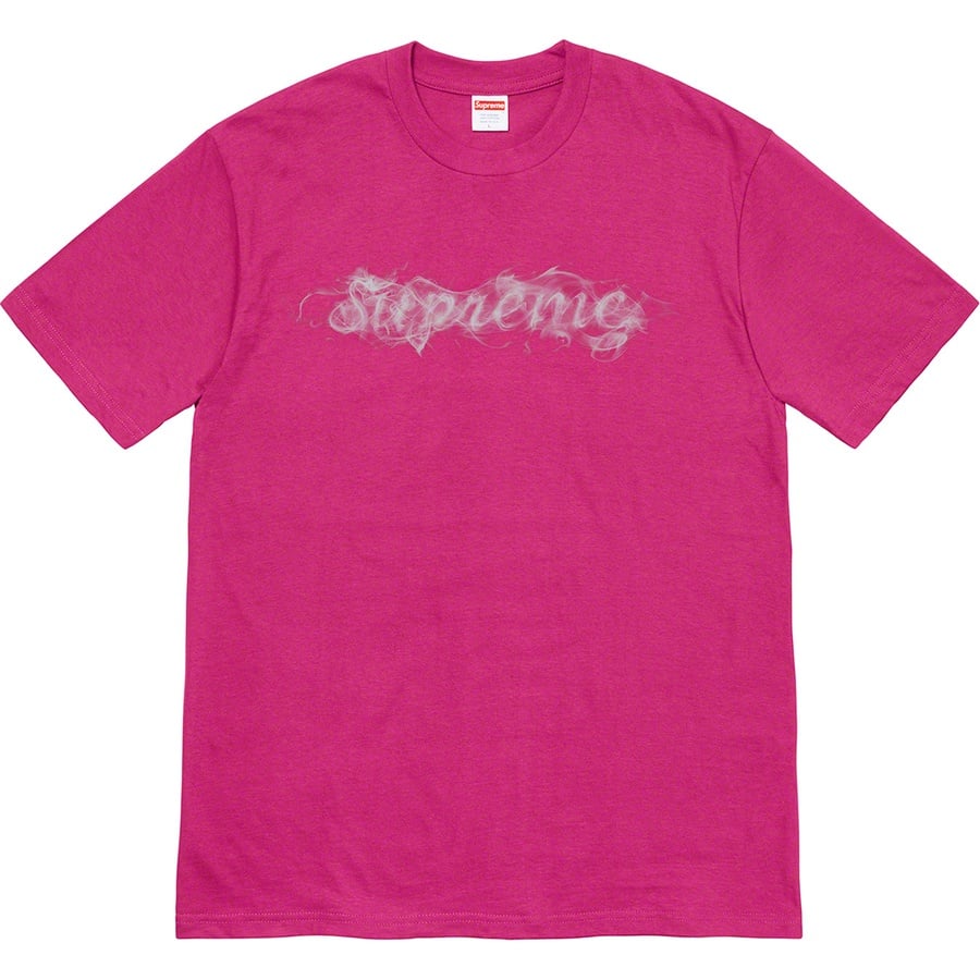 Details on Smoke Tee Magenta from fall winter 2019 (Price is $38)
