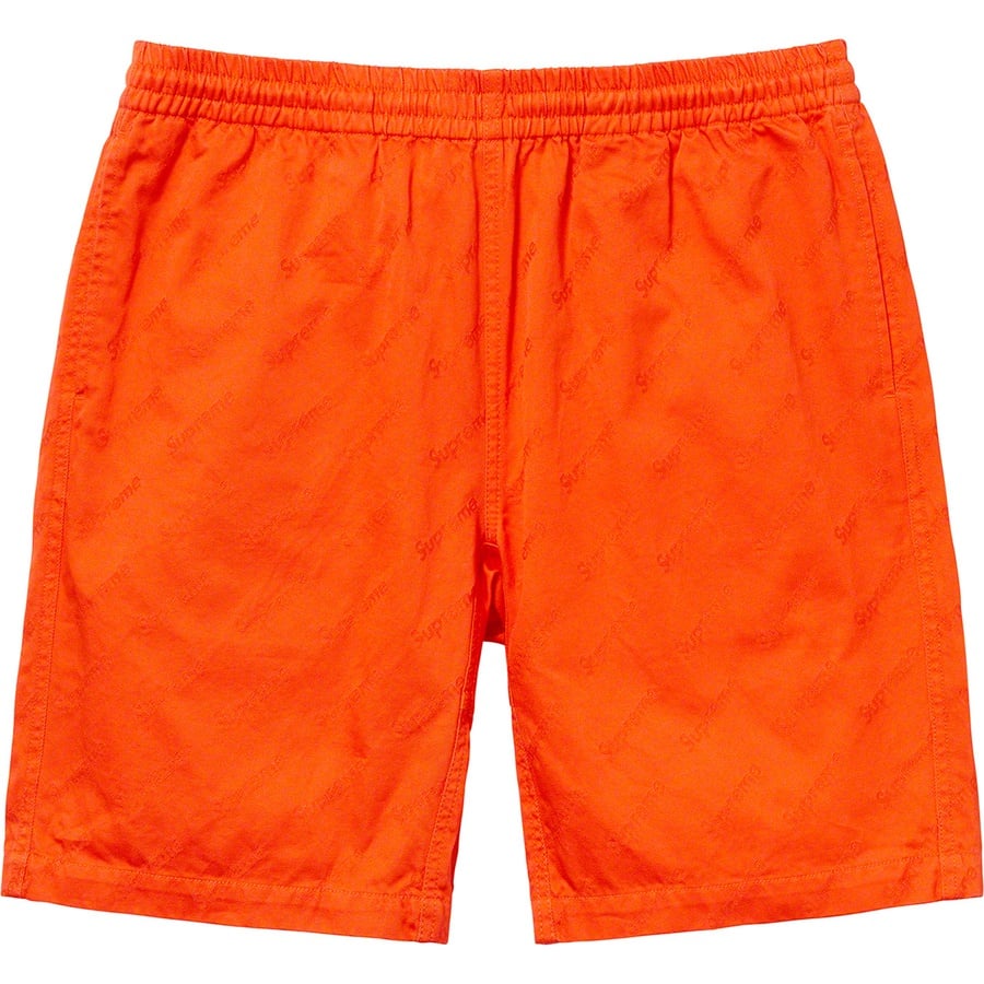 Details on Jacquard Logos Twill Short Orange from fall winter 2019 (Price is $118)