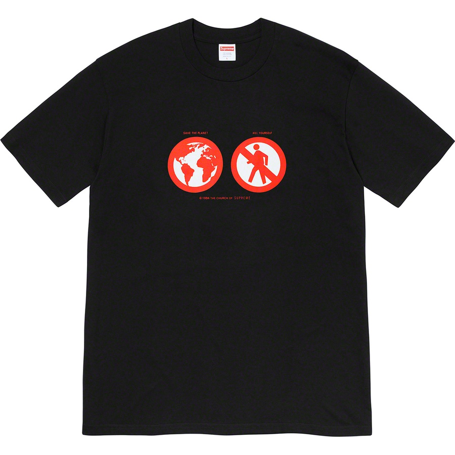 Details on Save The Planet Tee Black from fall winter 2019 (Price is $38)