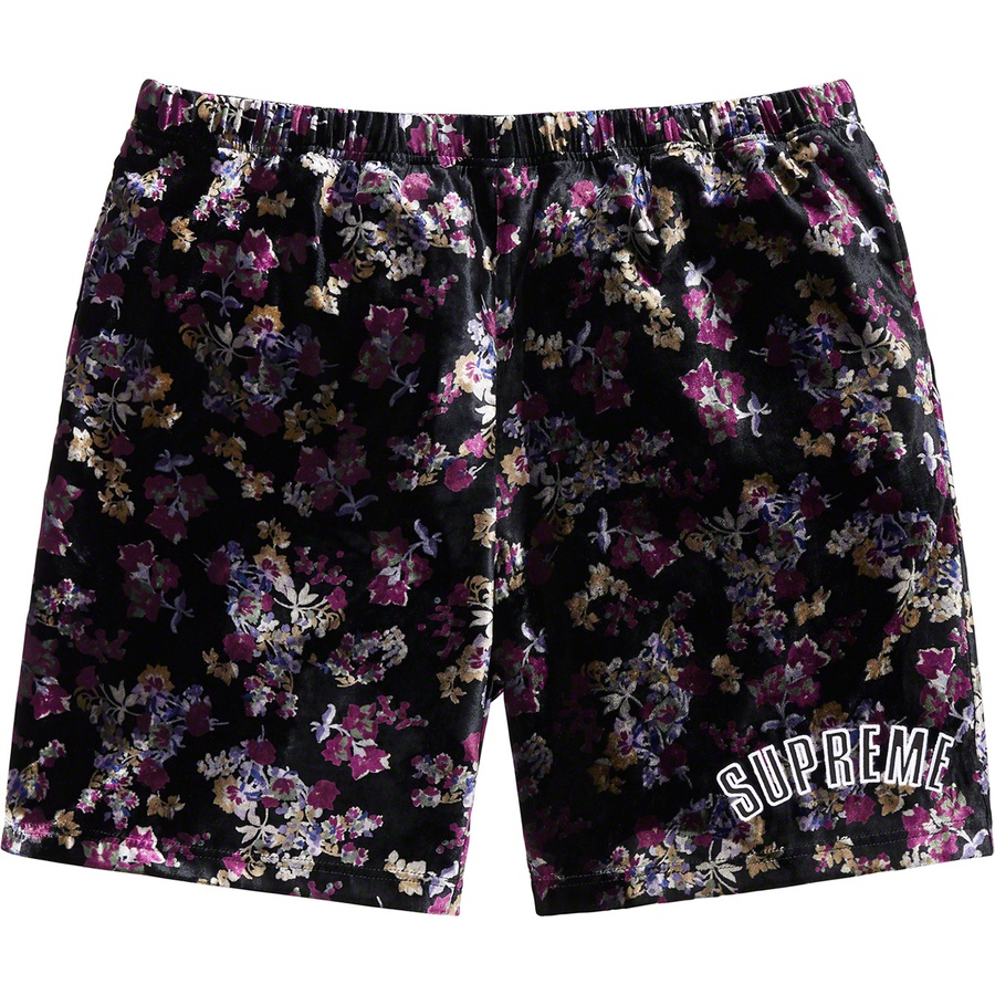 Details on Floral Velour Short Black from fall winter
                                                    2019 (Price is $118)