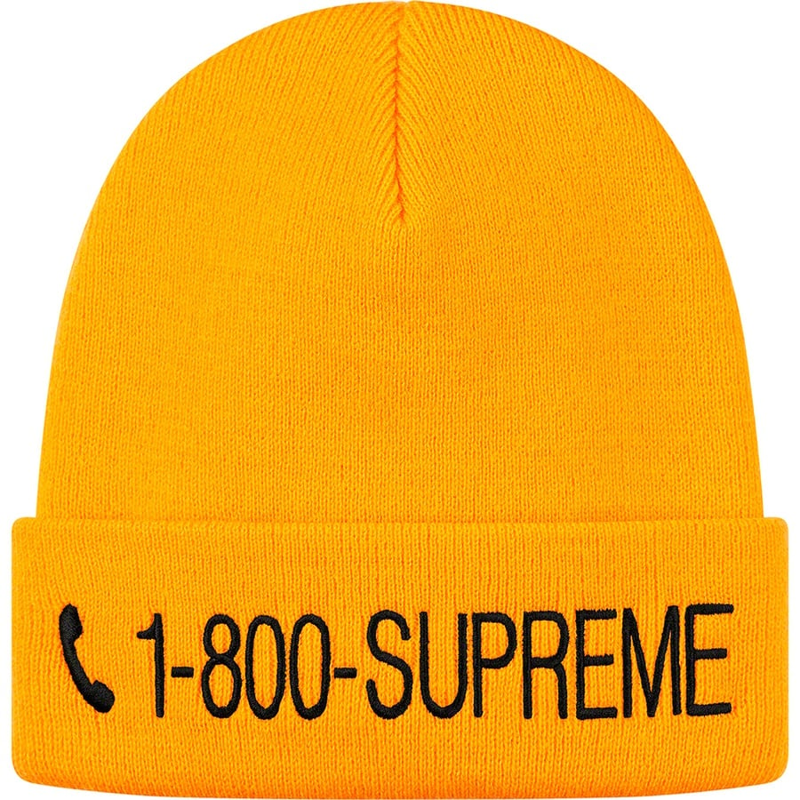 Details on 1-800 Beanie Gold from fall winter 2019 (Price is $34)