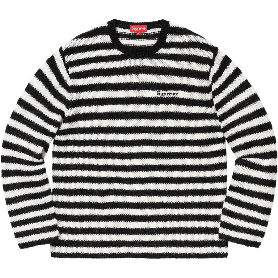 Details on Stripe Mohair Sweater Black from fall winter 2019 (Price is $158)