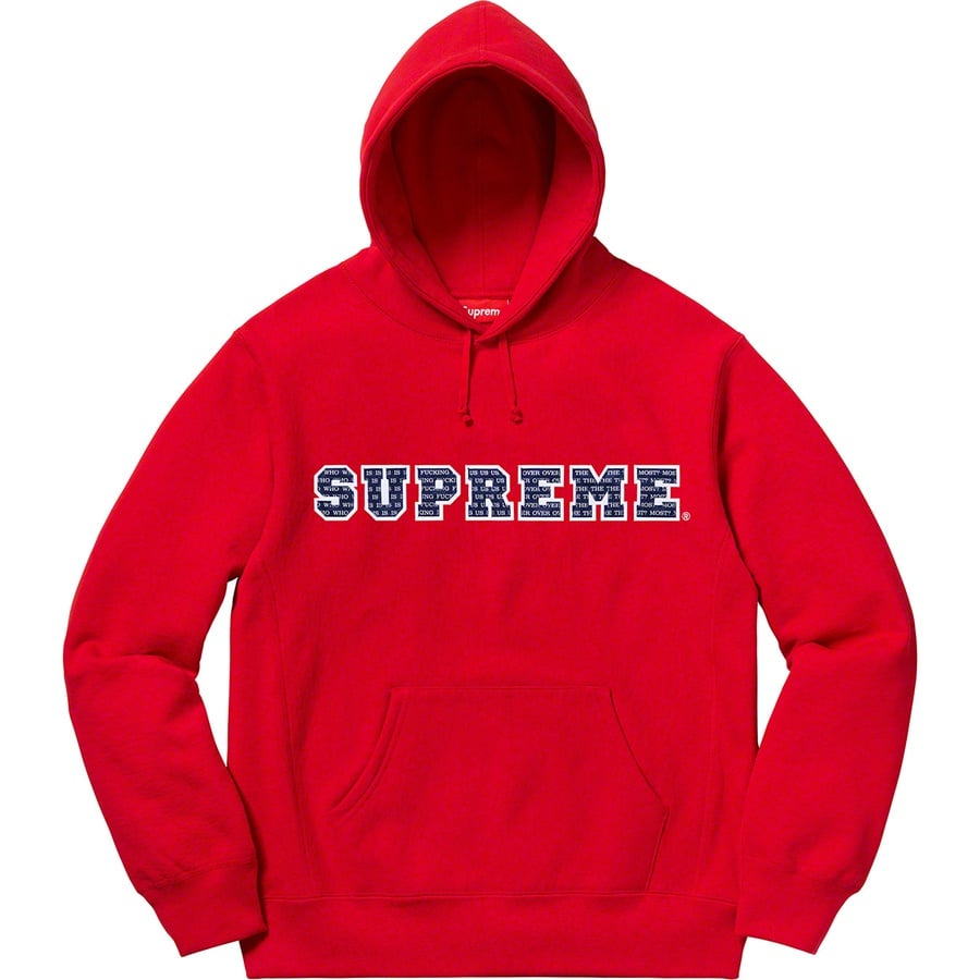 Details on The Most Hooded Sweatshirt Red from fall winter
                                                    2019 (Price is $168)