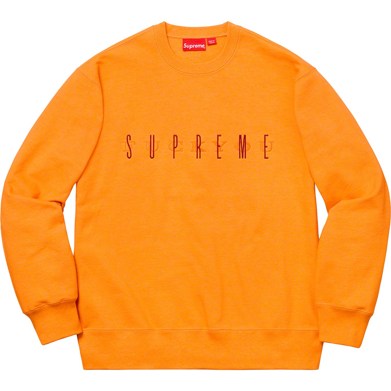 Fuck You Crewneck - fall winter 2019 - Supreme