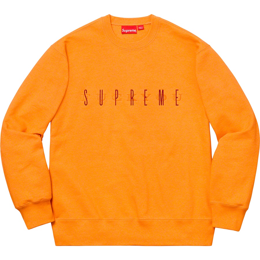 Details on Fuck You Crewneck Tangerine from fall winter 2019 (Price is $148)