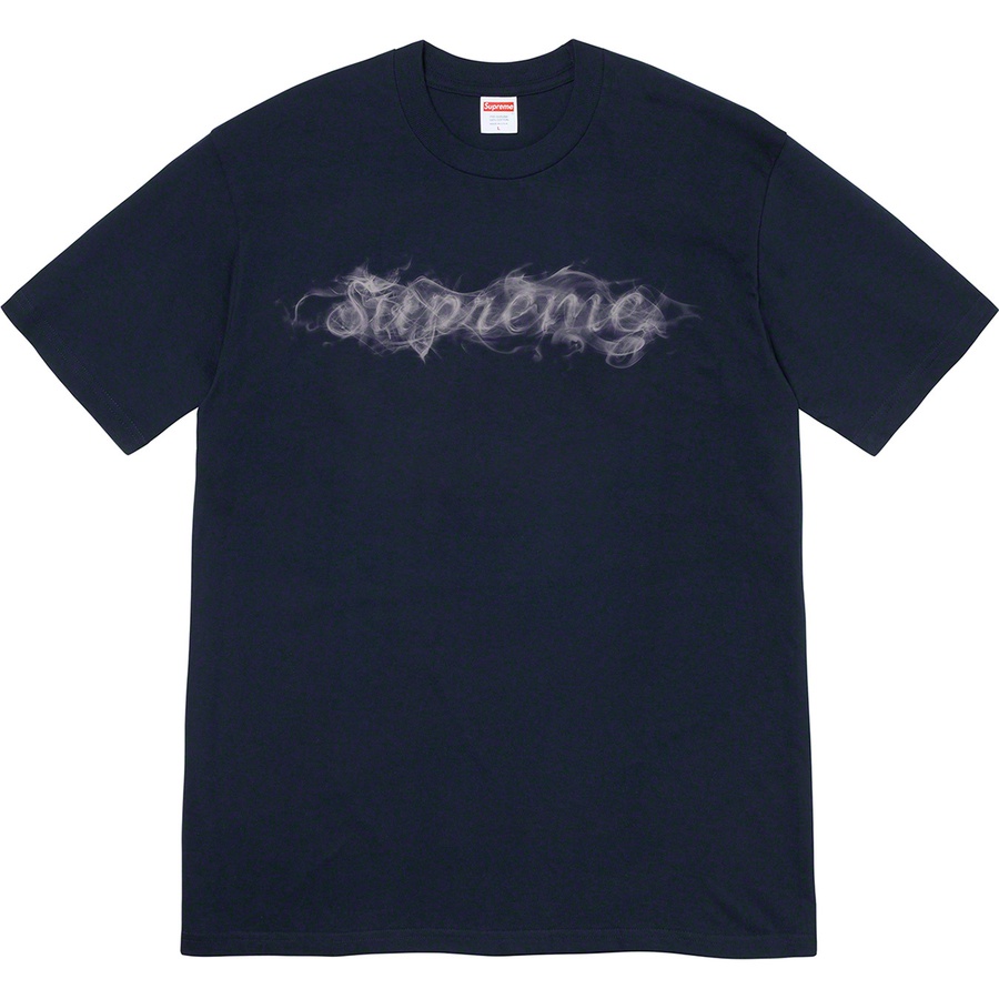 Details on Smoke Tee Navy from fall winter 2019 (Price is $38)