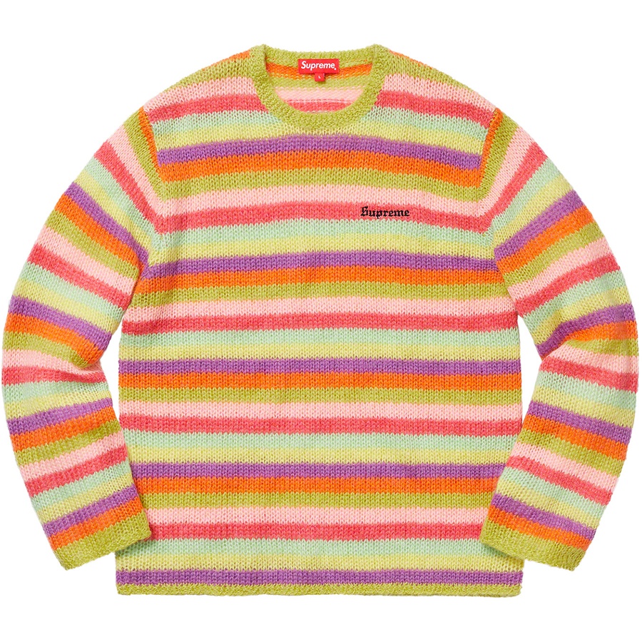 Details on Stripe Mohair Sweater Acid Green from fall winter
                                                    2019 (Price is $158)