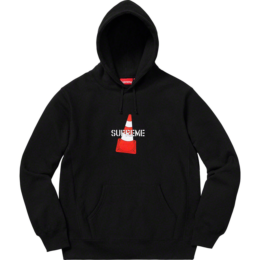 Details on Cone Hooded Sweatshirt Black from fall winter 2019 (Price is $158)