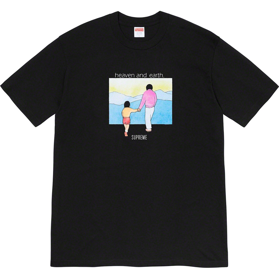 Details on Heaven and Earth Tee Black from fall winter
                                                    2019 (Price is $38)