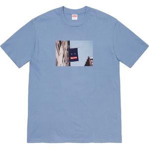 supreme banner tee white