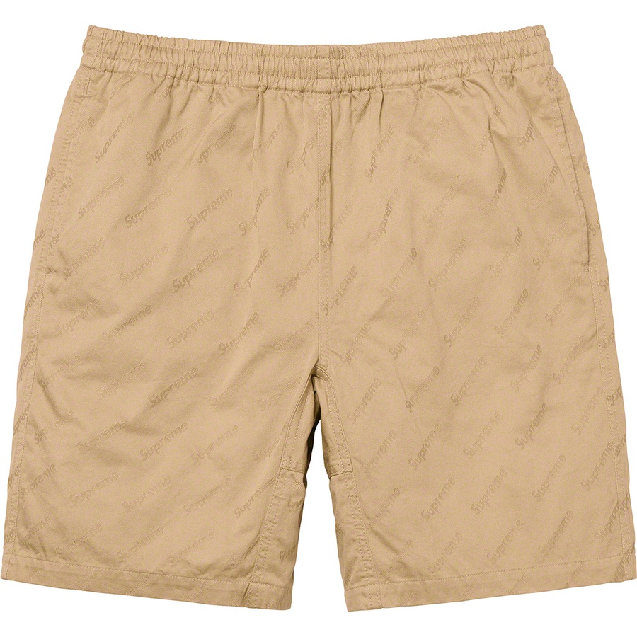 Details on Jacquard Logos Twill Short Tan from fall winter 2019 (Price is $118)