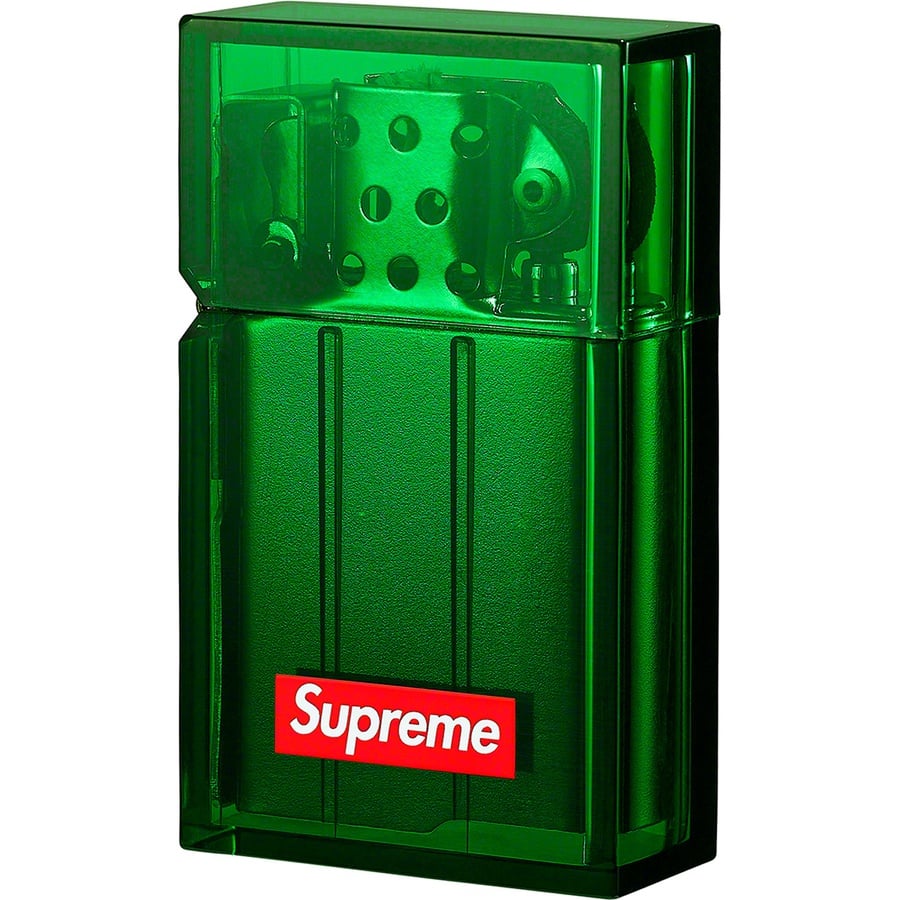 Details on Supreme Tsubota Pearl Hard Edge Lighter Green from fall winter
                                                    2019 (Price is $38)