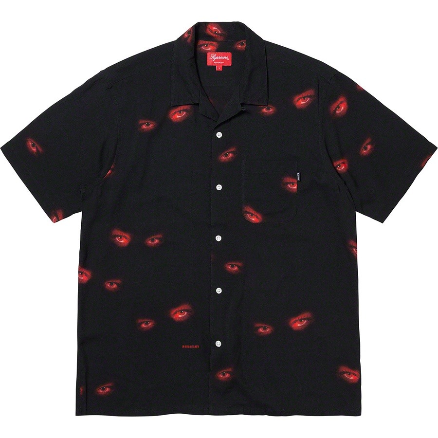 Supreme Eyes Rayon S S Shirt (FW19) - Black - $138