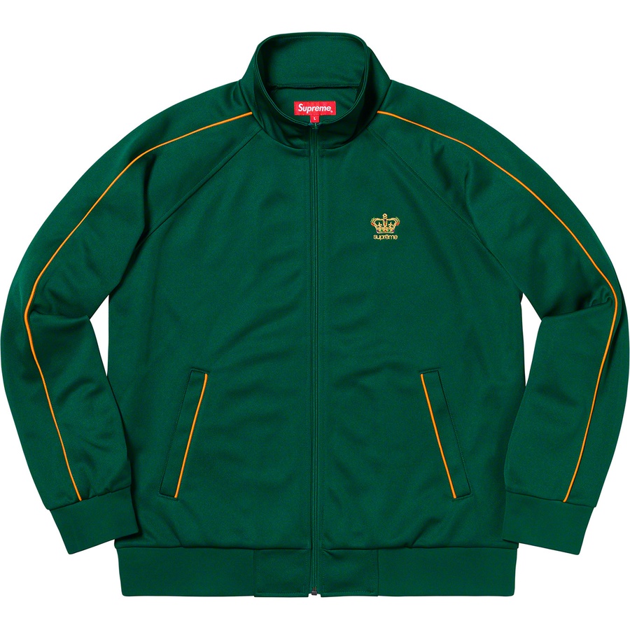 Details on Crown Track Jacket Green from fall winter 2019 (Price is $158)