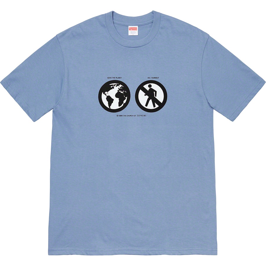 Details on Save The Planet Tee Slate from fall winter
                                                    2019 (Price is $38)