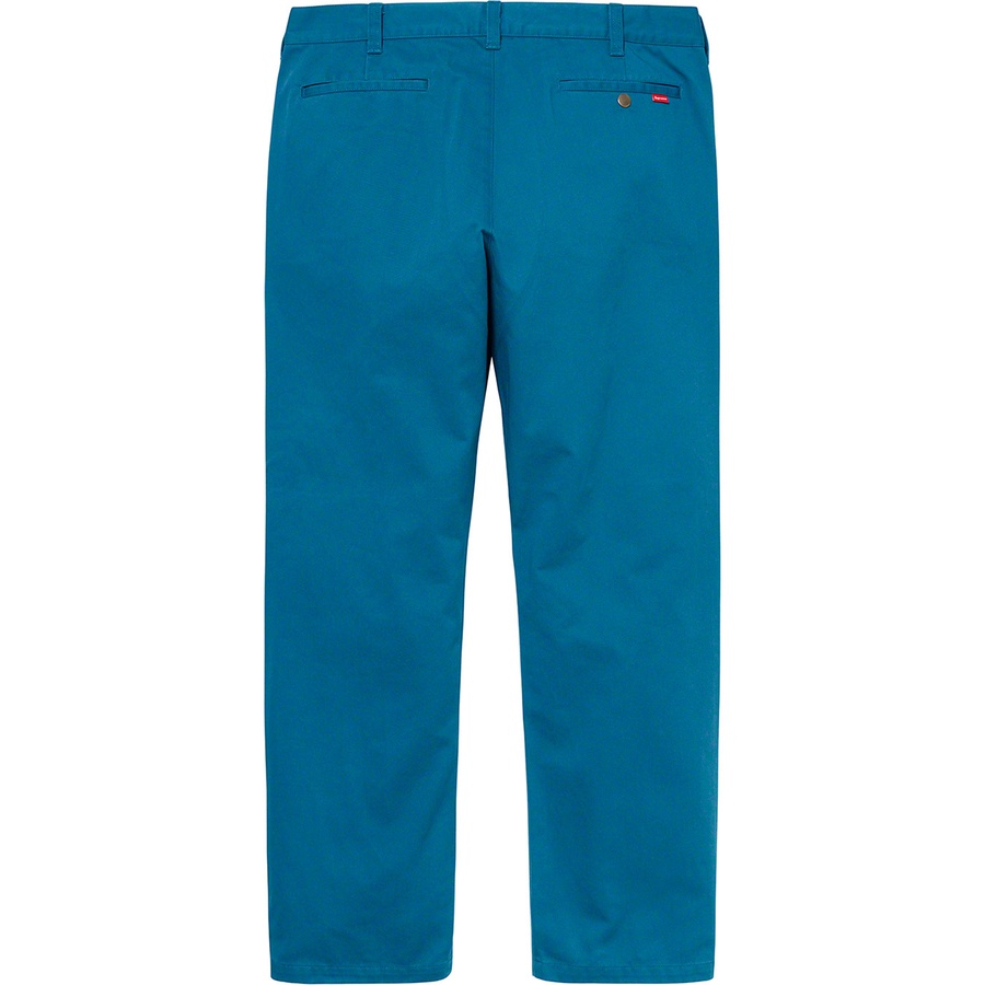 Details on Work Pant Dark Aqua from fall winter 2019 (Price is $118)