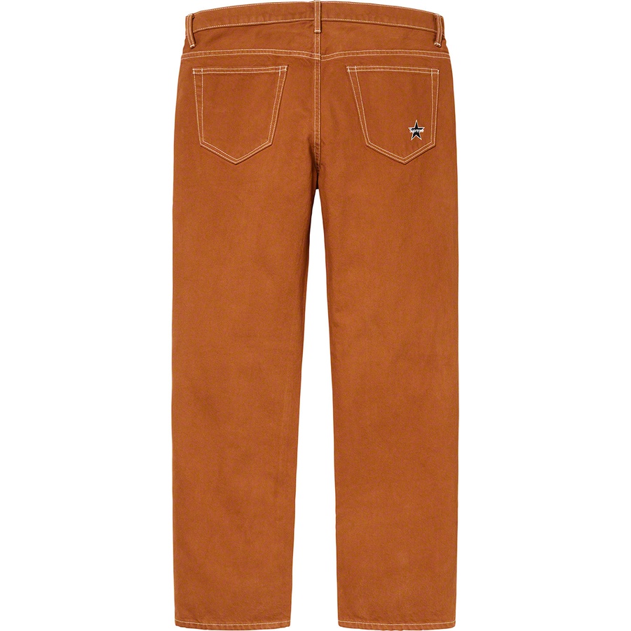 Details on Washed Regular Jean Light Brown from fall winter
                                                    2019 (Price is $148)