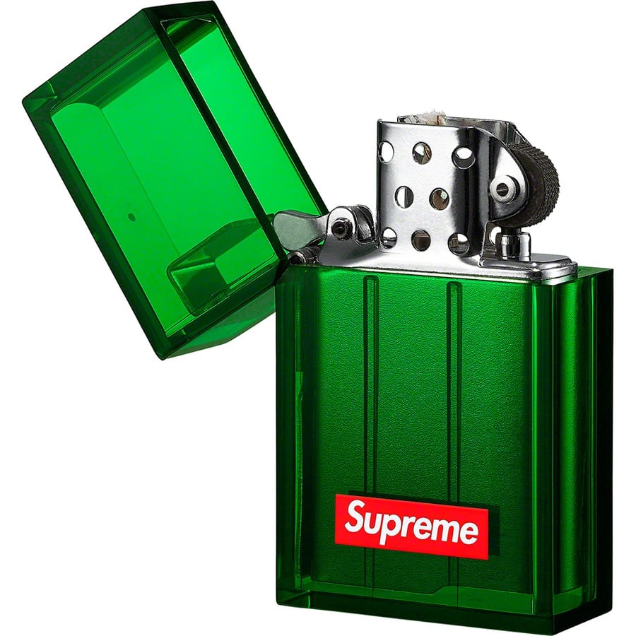 Details on Supreme Tsubota Pearl Hard Edge Lighter Green from fall winter
                                                    2019 (Price is $38)