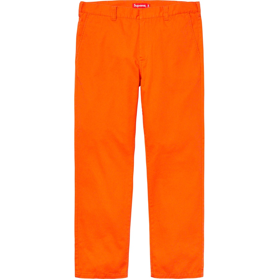 Details on Work Pant Orange from fall winter 2019 (Price is $118)